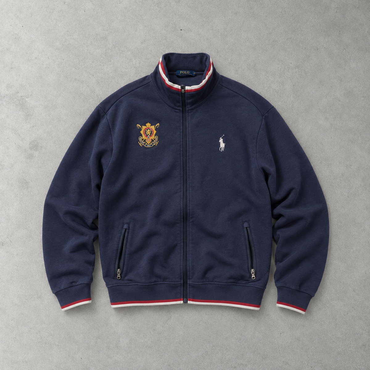 Polo Ralph Lauren Zip Jacket Marineblau Rare (XL)
