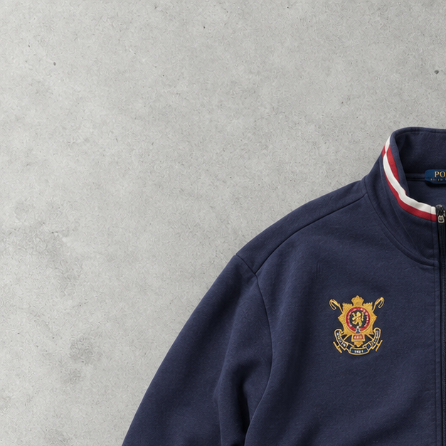 Polo Ralph Lauren Zip Jacket Marineblau Rare (XL)
