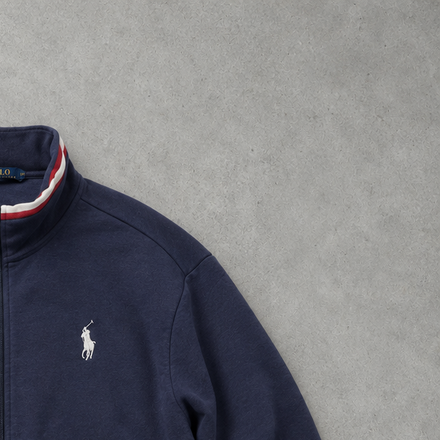 Polo Ralph Lauren Zip Jacket Marineblau Rare (XL)