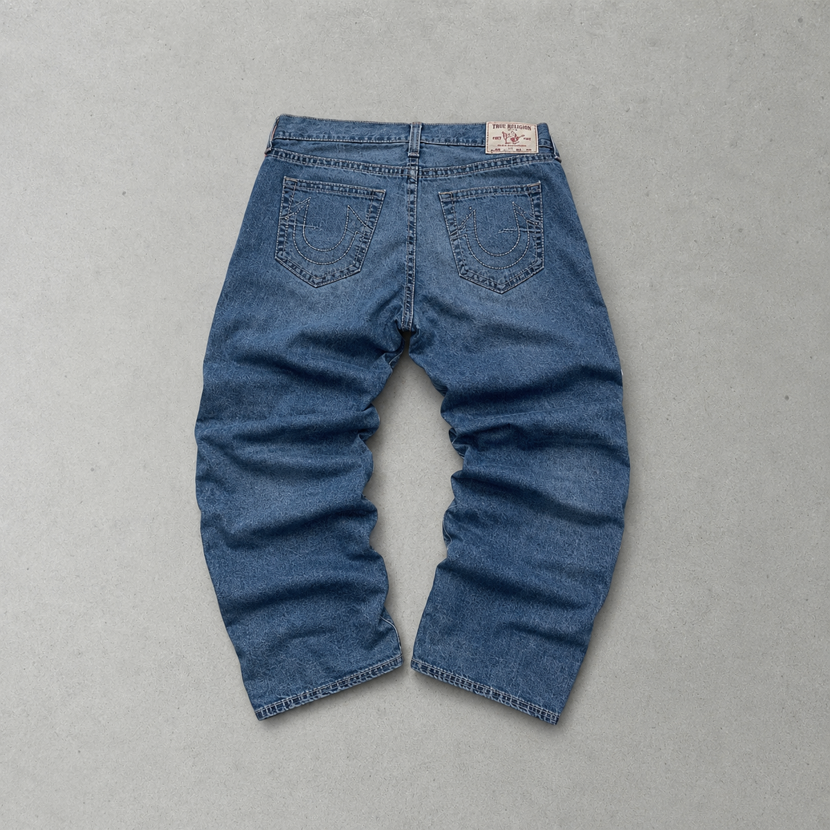 Y2K Vintage True Religion Jeans Blau, Marineblau Limited (W38 | DE 54)