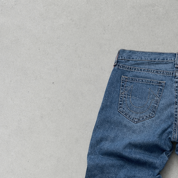 Y2K Vintage True Religion Jeans Blau, Marineblau Limited (W38 | DE 54)