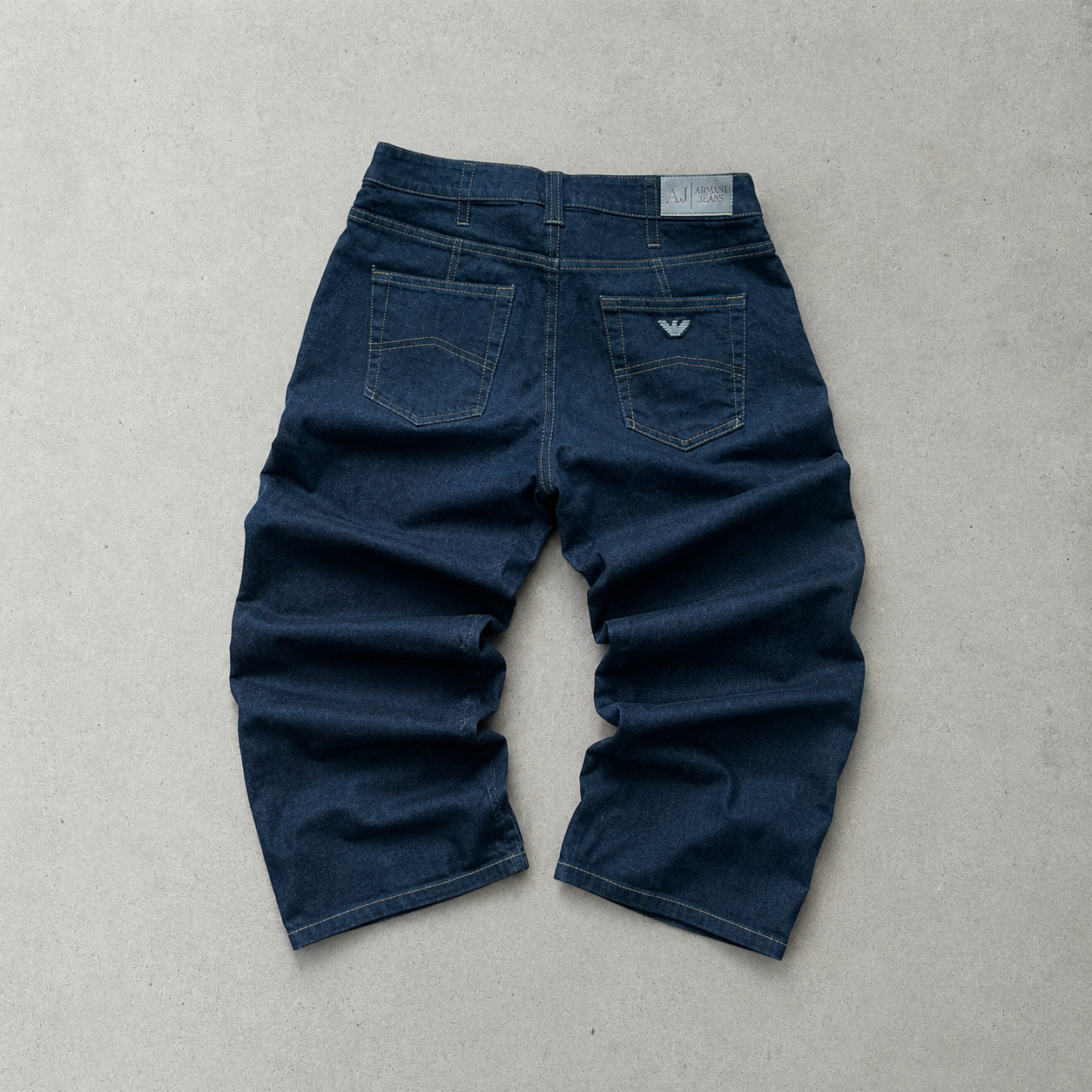 Y2K Armani Jeans Jeans Marineblau Rare (W30 | DE 46)