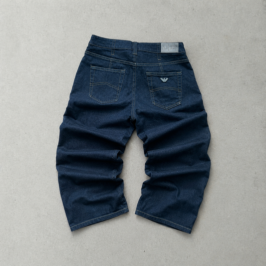Y2K Armani Jeans Jeans Marineblau Rare (W30 | DE 46)