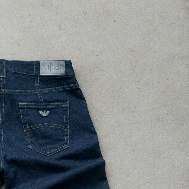 Y2K Armani Jeans Jeans Marineblau Rare (W30 | DE 46)
