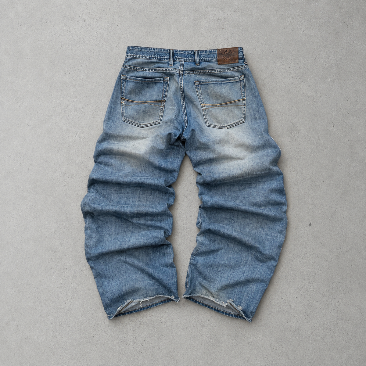 Y2K Vintage True Religion Bootcut Jeans Marineblau, Blau Rare (W36 | DE 52)