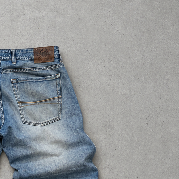 Y2K Vintage True Religion Bootcut Jeans Marineblau, Blau Rare (W36 | DE 52)