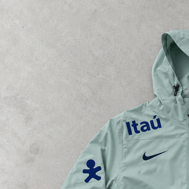 Brasilien Nike Jacket Türkis Limited (S)
