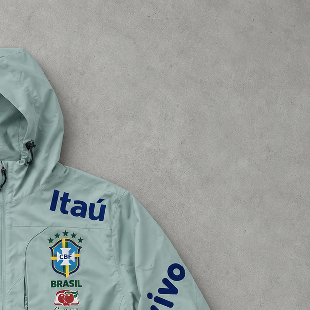 Brasilien Nike Jacket Türkis Limited (S)