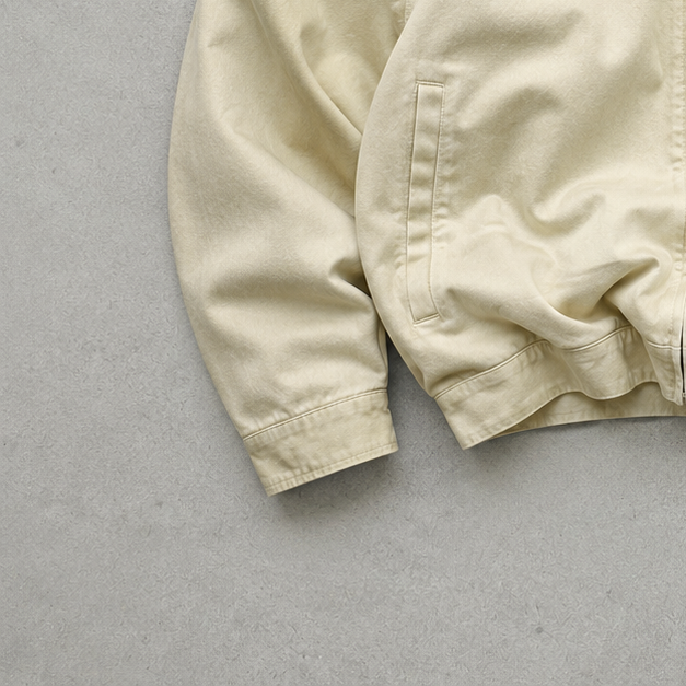 Ralph Lauren Harrington Jacket Beige Rare Stitched Logo (XS)