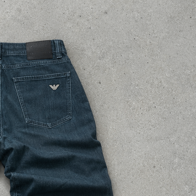 Vintage Armani Jeans Jeans Grau Limited (W31 / DE 46)