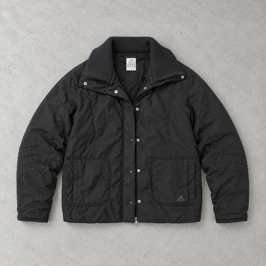 adidas Puffer Jacket Schwarz Rare Stitched Logo (L)