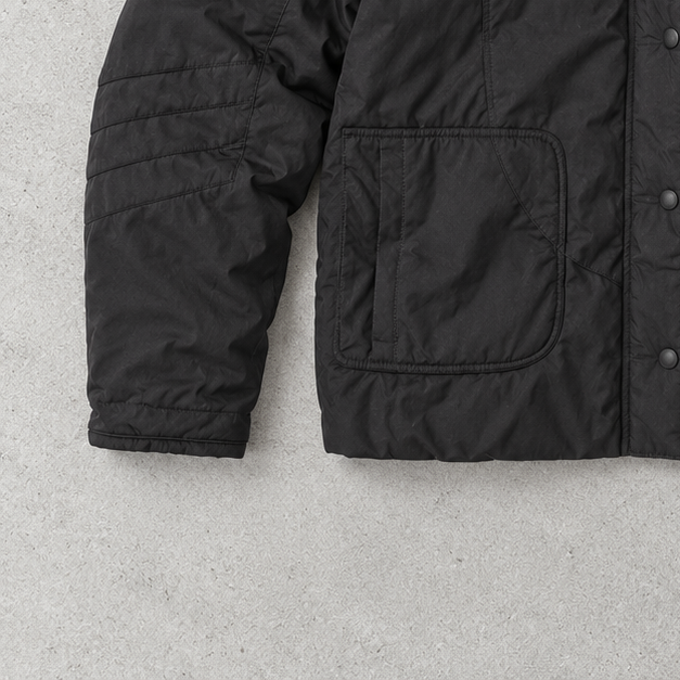 adidas Puffer Jacket Schwarz Rare Stitched Logo (L)