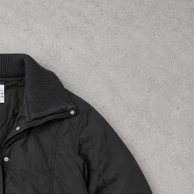 adidas Puffer Jacket Schwarz Rare Stitched Logo (L)