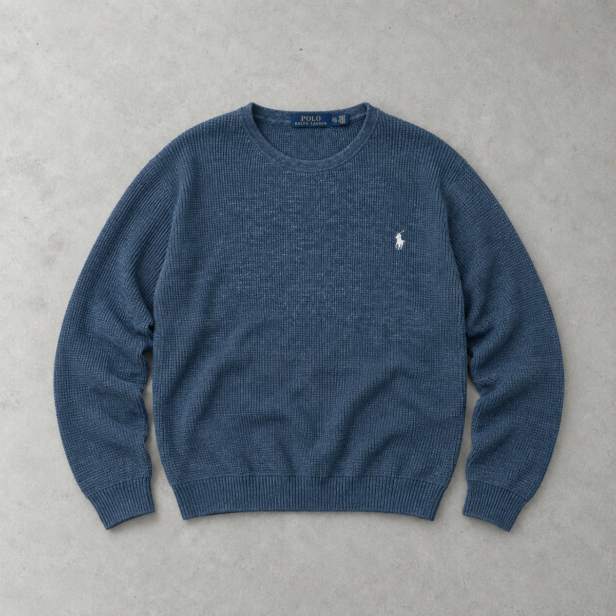 Ralph Lauren Sweater Blau Rare (XXL) Stitched Logo