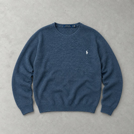 Ralph Lauren Sweater Blau Rare (XXL) Stitched Logo