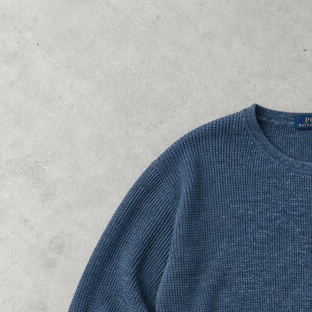 Ralph Lauren Sweater Blau Rare (XXL) Stitched Logo