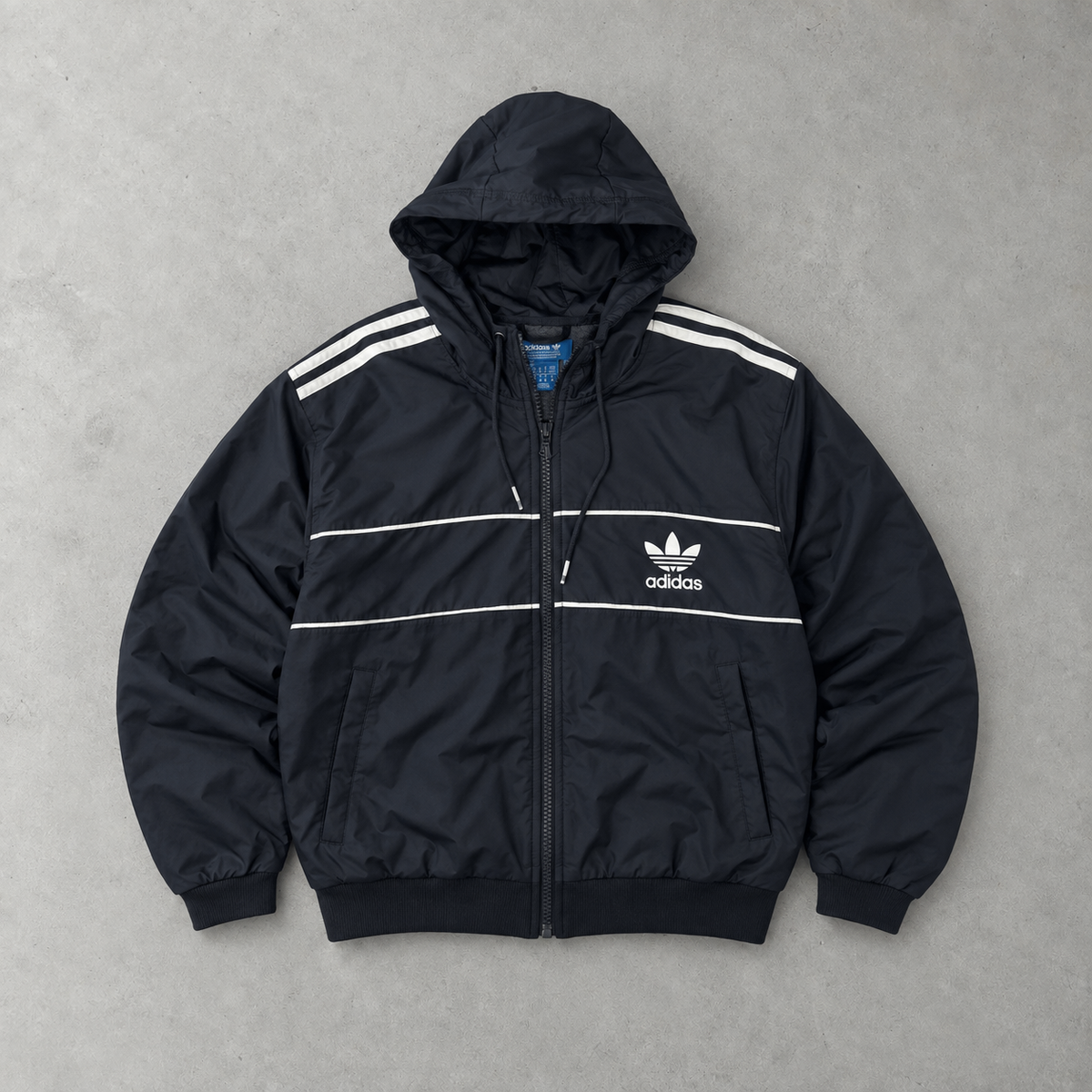 Adidas Jacke Schwarz Selten (M) Gesticktes Logo