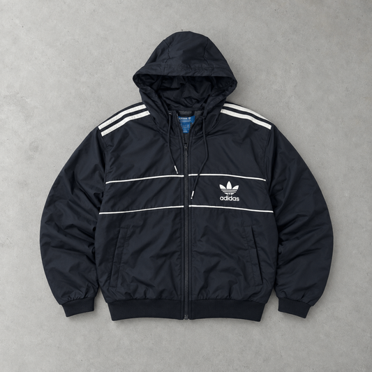 Adidas Jacke Schwarz Selten (M) Gesticktes Logo