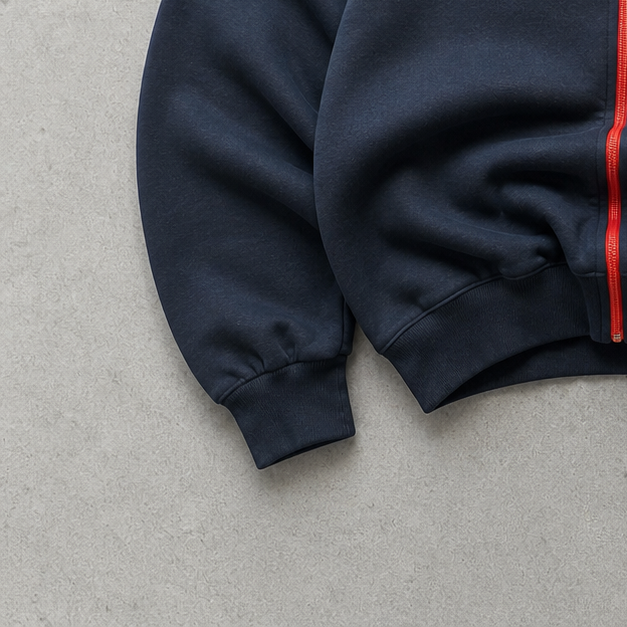 Adidas Jacket Rot, Marineblau Rare (S) Stitched Logo
