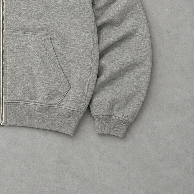 Y2K Polo Ralph Lauren Zip Sweater Grau Rare (XL)