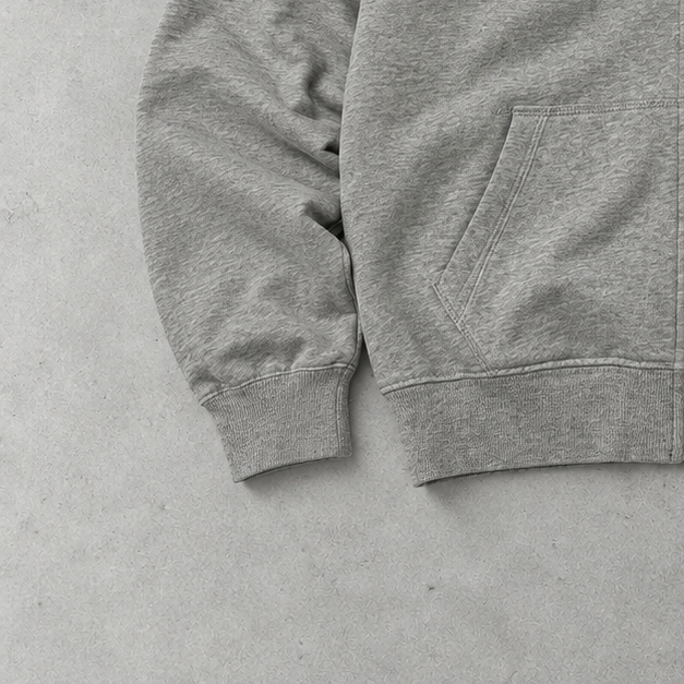 Y2K Polo Ralph Lauren Zip Sweater Grau Rare (XL)