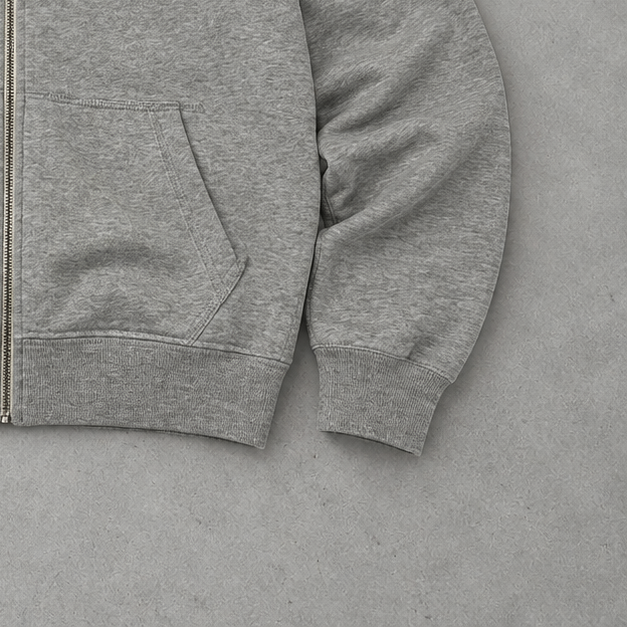 Y2K Polo Ralph Lauren Zip Sweater Grau Rare (XL)