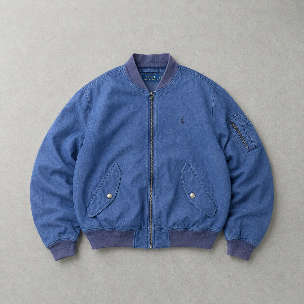 Ralph Lauren Bomber Jacket Marineblau, Blau Limited (M)