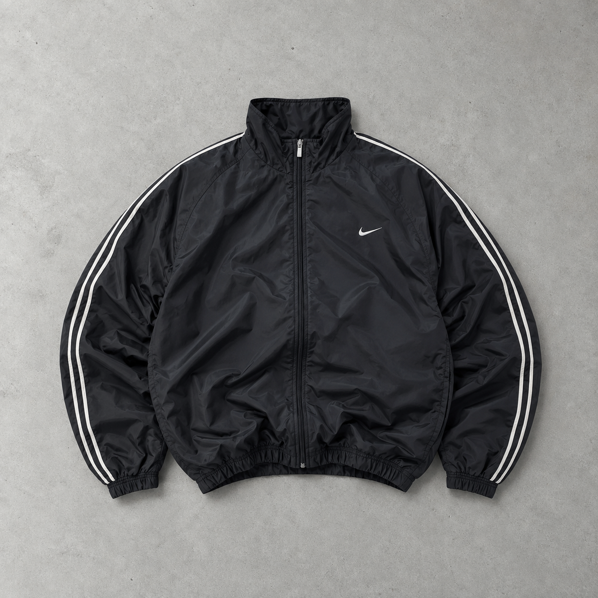 Vintage Nike Track Jacket Black Limited (XL)