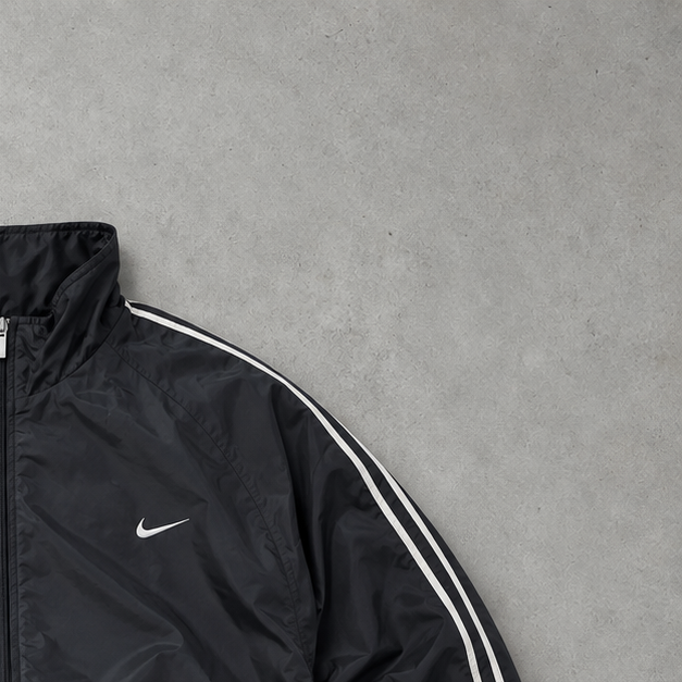Vintage Nike Track Jacket Black Limited (XL)