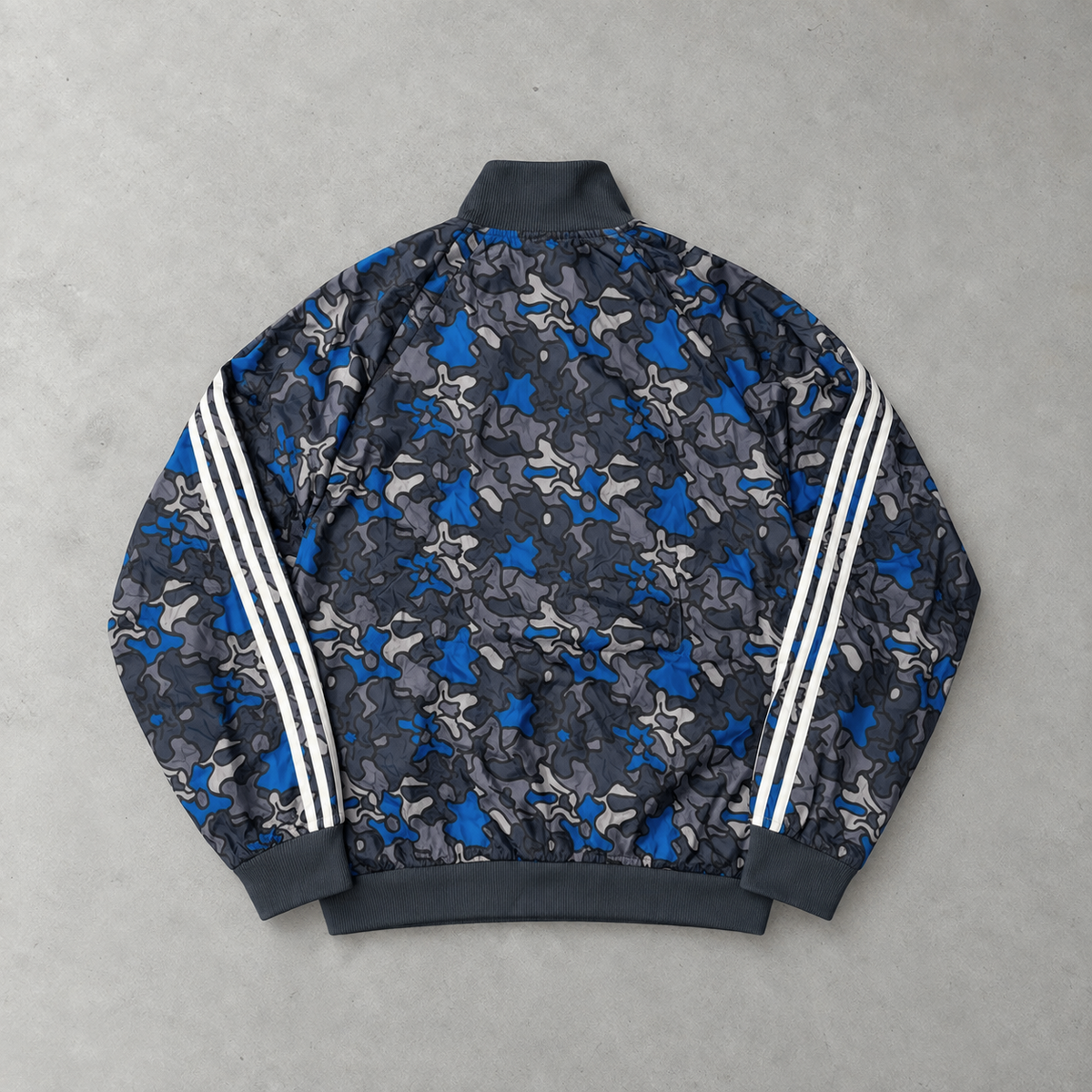 Veste de survêtement Adidas Y2K bleu / gris rare (M)