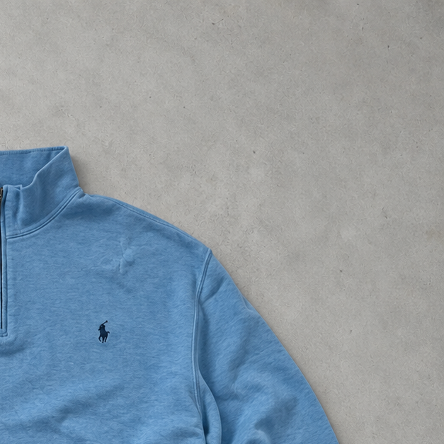 Ralph Lauren Sweater Hellblau Rare (XXL) Stitched Logo
