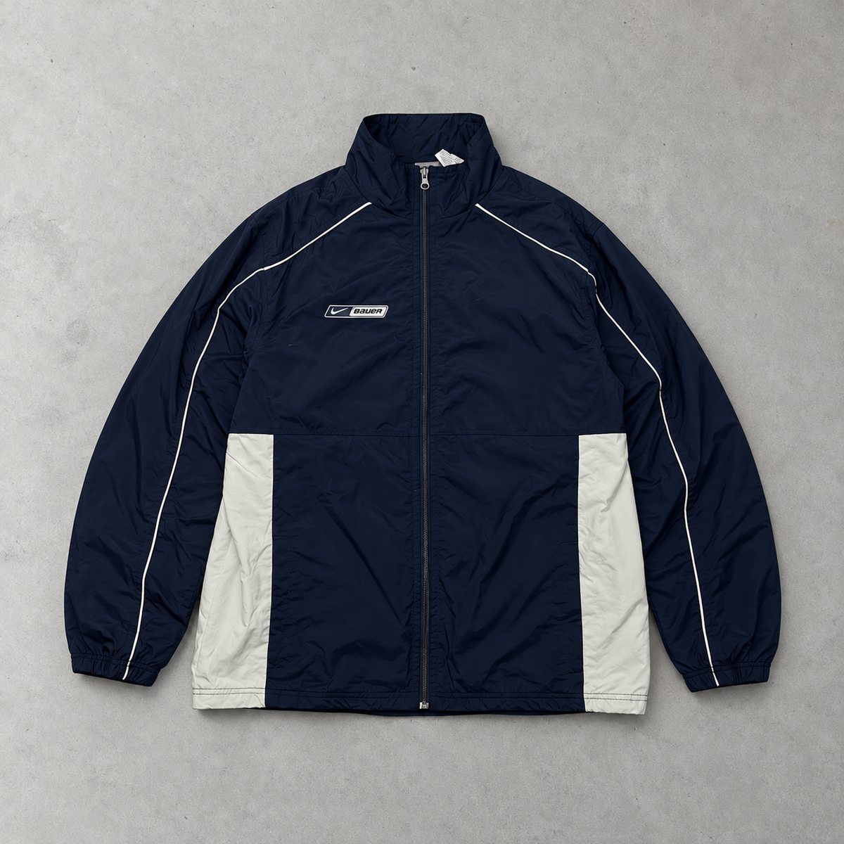 Y2K Nike Windbreaker Marineblau Rare (L)