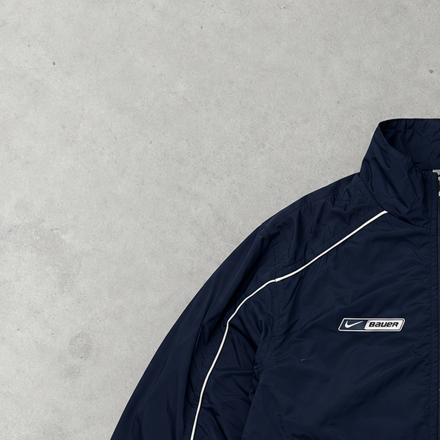 Y2K Nike Windbreaker Marineblau Rare (L)