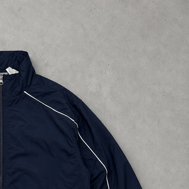 Y2K Nike Windbreaker Marineblau Rare (L)
