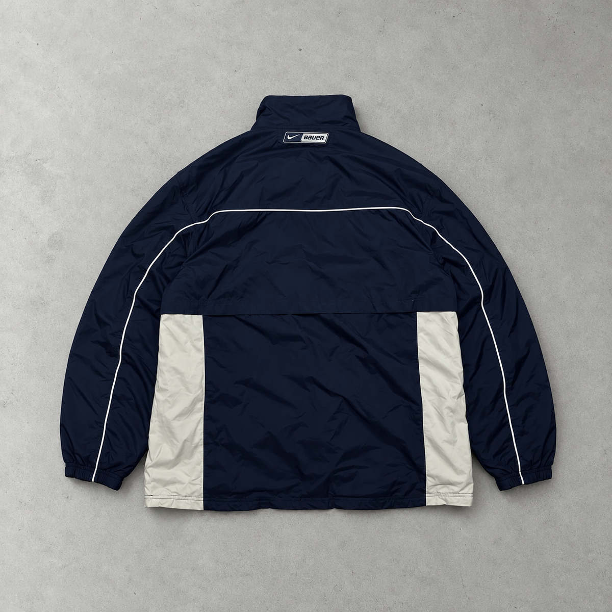 Y2K Nike Windbreaker Marineblau Rare (L)