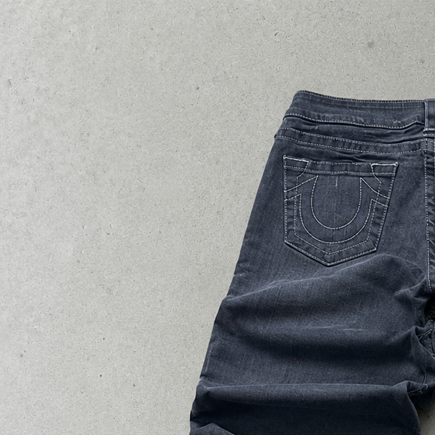True Religion Jeans Grau, Schwarz Rare (XS)