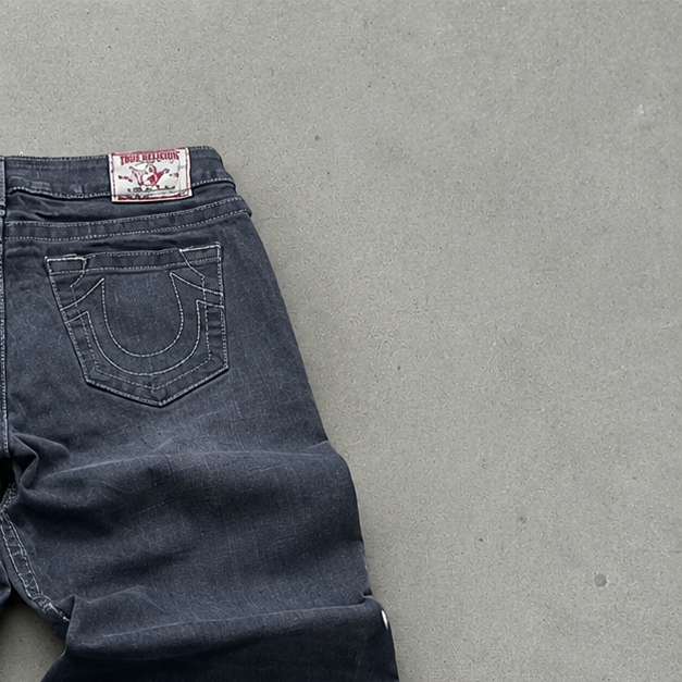 True Religion Jeans Grau, Schwarz Rare (XS)