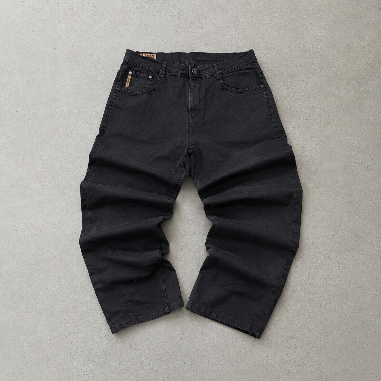 Y2K 2000 Armani Jeans Jeans Schwarz, Grau Limited (W34 | DE 50)