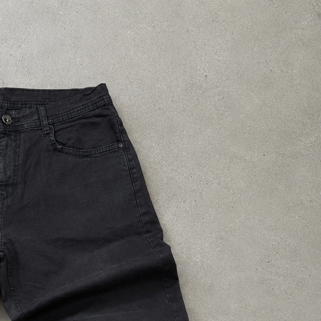 Y2K 2000 Armani Jeans Jeans Schwarz, Grau Limited (W34 | DE 50)