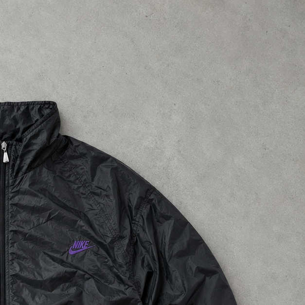 Vintage Nike Track Jacket Black/Purple Rare (L) Stitched Logo