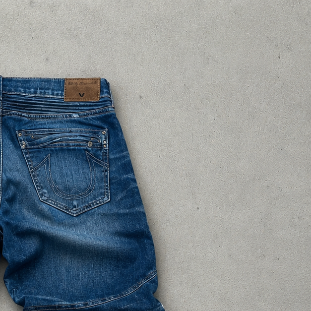 True Religion Jeans Marineblau, Blau Rare (W32 | DE 48)
