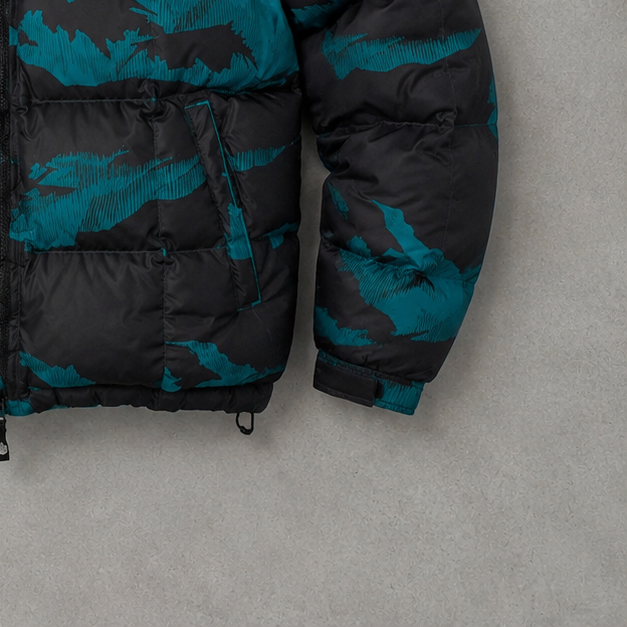 The North Face Jacket Schwarz, Blau Rare (M)