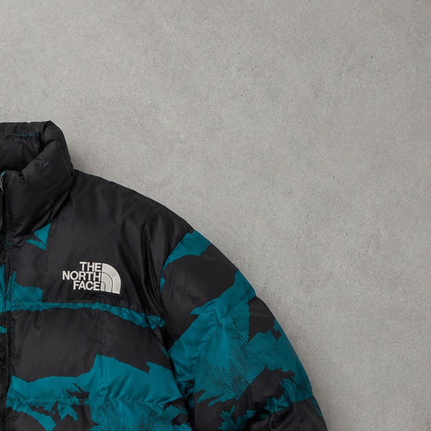 The North Face Jacket Schwarz, Blau Rare (M)