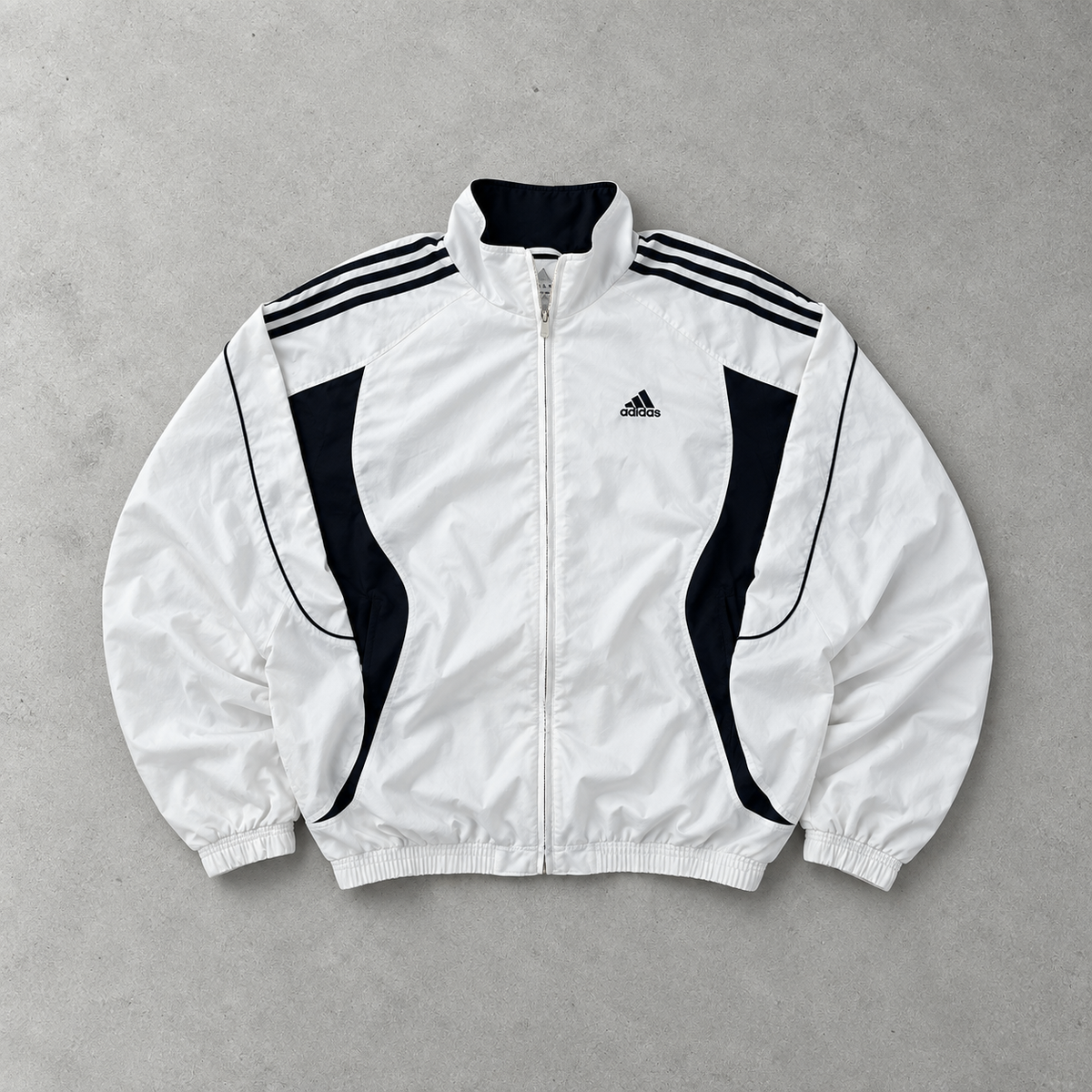 Adidas Track Jacket White / Navy Rare (M)