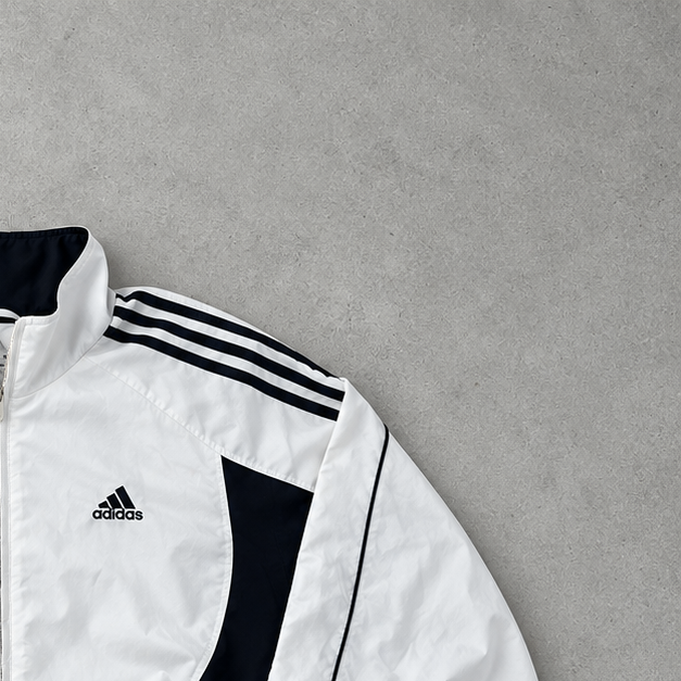 Adidas Track Jacket White / Navy Rare (M)