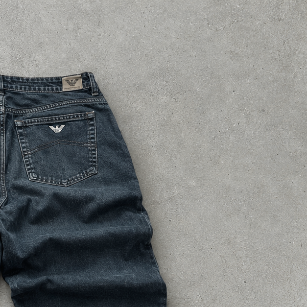 Y2K Armani Jeans Jeans Navy Limited (M)