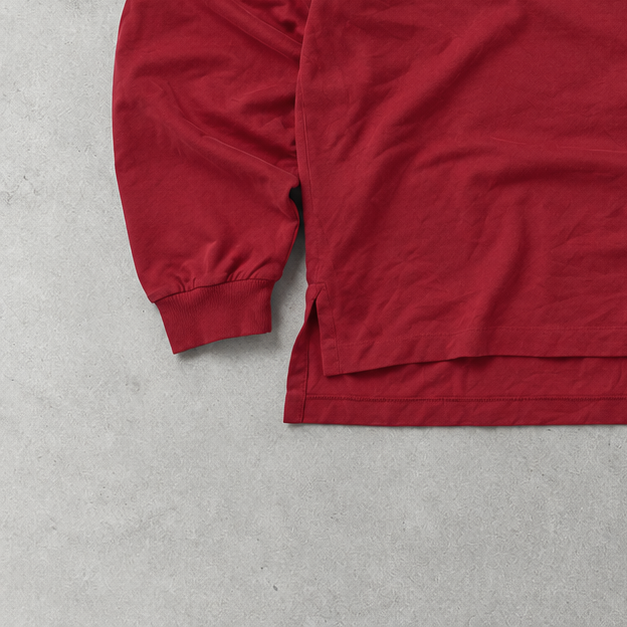 Ralph Lauren Shirt Burgunderrot Stitched Logo Rare (L)