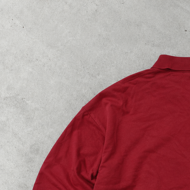 Ralph Lauren Shirt Burgunderrot Stitched Logo Rare (L)