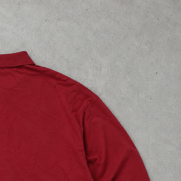 Ralph Lauren Shirt Burgunderrot Stitched Logo Rare (L)