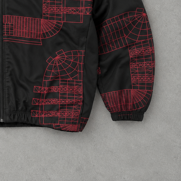Manchester United Adidas Jacket Black / Red Limited (S)